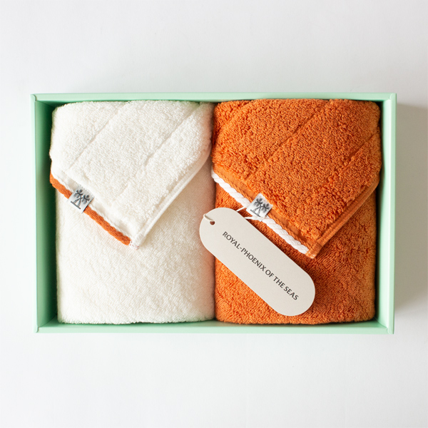 PREMIUN CABIN ウォッシュタオルセット(APRICOT ORANGE)