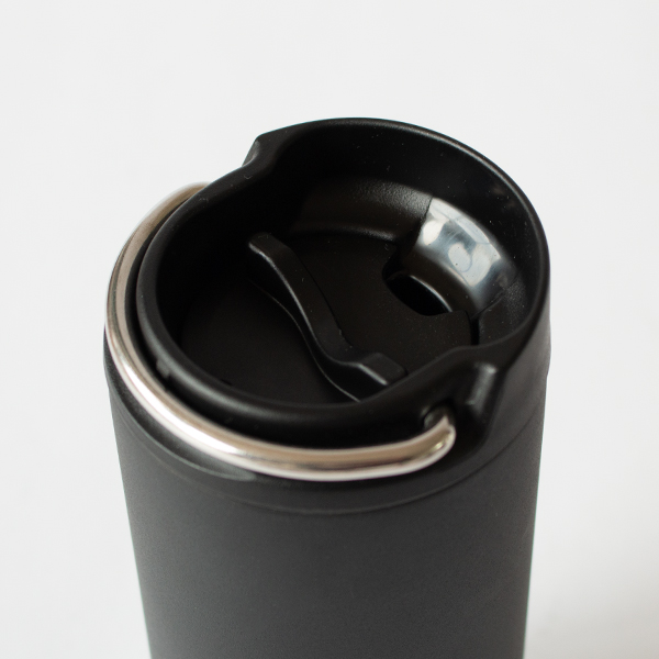漏れにくいカフェキャップ(Black)