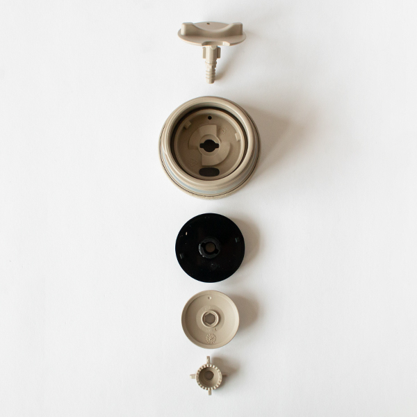 カフェキャップは分解して洗うこともできます(Tofu) カフェキャップは分解して洗うこともできます(Tofu)