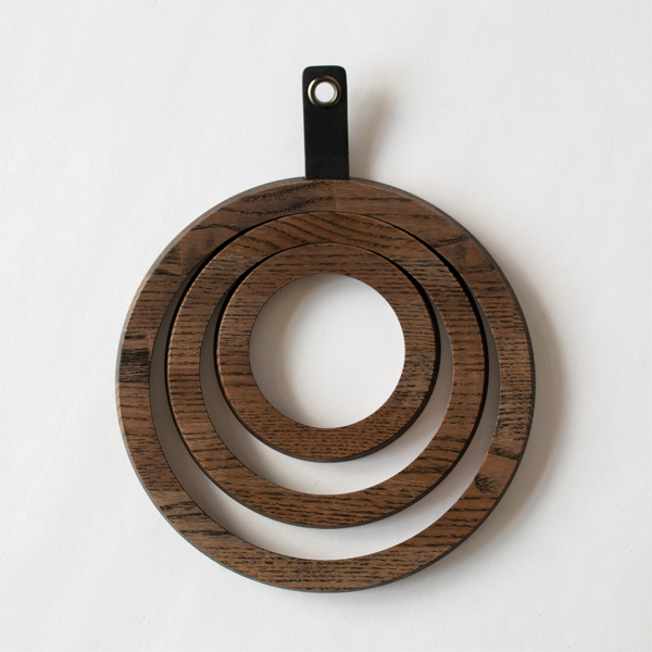 鍋敷き Rings pot coaster(dark gray)