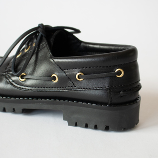 ARTESANOS 黒 モカシン・デッキシューズ ARTESANOS “モカシン デッキシューズ” | rangelife onlinestore