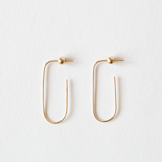 HOOP PIERCES 10K GOLD(ペア)(OVAL) HOOP PIERCES 10K GOLD(ペア)(OVAL)