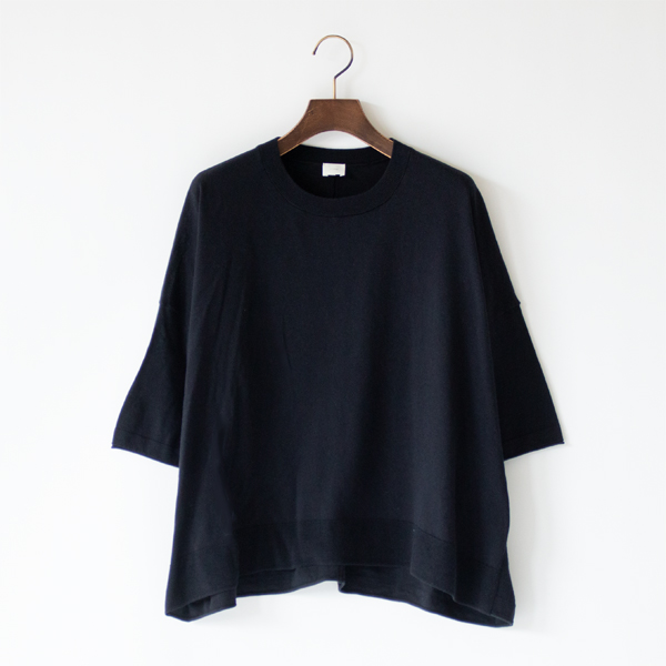 コットンシルク ハーフスリーブプルオーバー(B.NAVY)