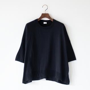 コットンシルク ハーフスリーブプルオーバー(B.NAVY) コットンシルク ハーフスリーブプルオーバー(B.NAVY)