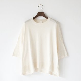コットンシルク ハーフスリーブプルオーバー(WHITE) コットンシルク ハーフスリーブプルオーバー(WHITE)