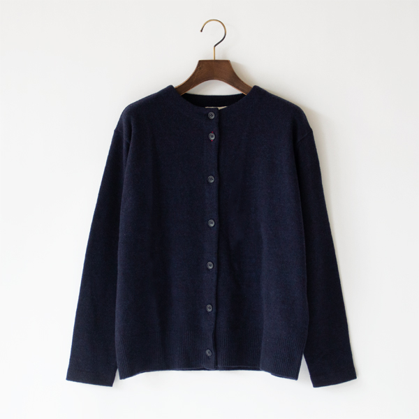 からだをつつむ 天竺編みカーディガン(NAVY)