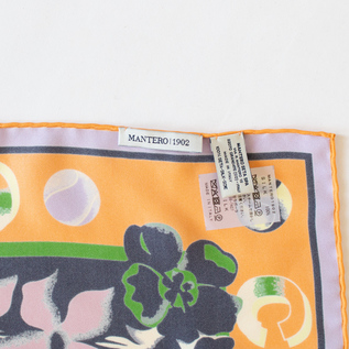 MANTERO シルクツイルスカーフ (90×90)(APRICOT) MANTERO シルクツイルスカーフ (90×90)(APRICOT)