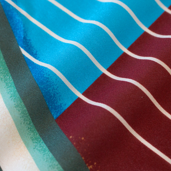 MANTERO シルクスカーフ(68×68)(LIGHT BLUE)
