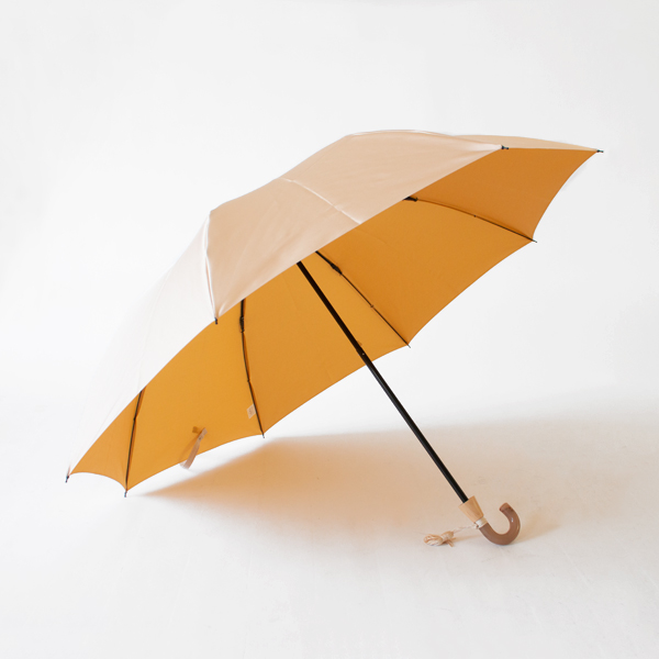 アイボリー晴雨兼用折りたたみ傘 TwoPly