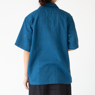 INDIGO HOLIDAY SHIRT／FOB FACTORY / Shop ZUTTO for the long