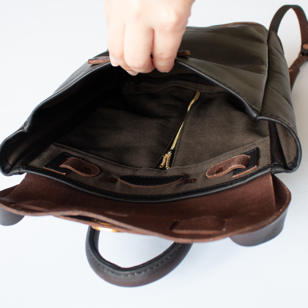 LEATHER VOYOGE 2WAY RUCKSACK SMALL(BLACK) LEATHER VOYOGE 2WAY RUCKSACK SMALL(BLACK)