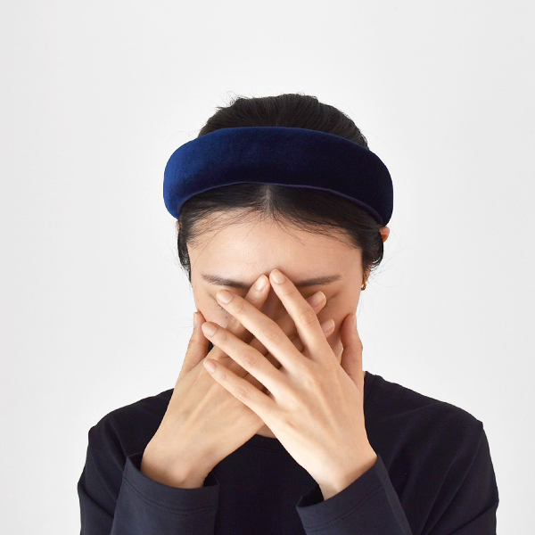 太めなので髪の毛をしっかりホールドしてくれます(NAVY) 太めなので髪の毛をしっかりホールドしてくれます(NAVY)