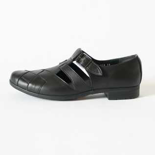 メッシュストラップシューズ TR-029 BLACK／chausser（ショセ）｜愛着