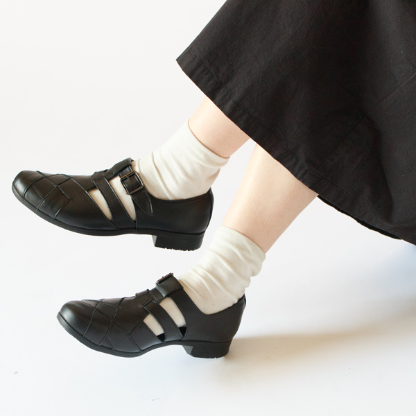 メッシュストラップシューズ TR-029 BLACK