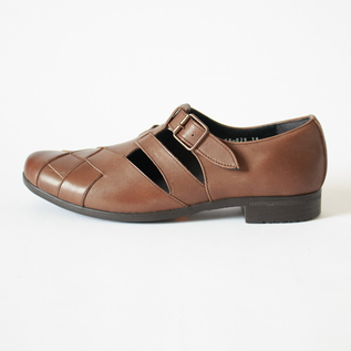メッシュストラップシューズ TR-029 D.BROWN／chausser（ショセ