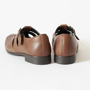 メッシュストラップシューズ TR-029 D.BROWN／chausser（ショセ