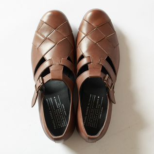 メッシュストラップシューズ TR-029 D.BROWN／chausser（ショセ