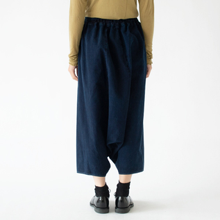 綿インディゴ染 サルエルパンツ／FACTORY（ファクトリー）｜愛着