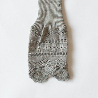シルクレース ロングスリーブ LIGHT GREY MELANGE シルクレース ロングスリーブ LIGHT GREY MELANGE