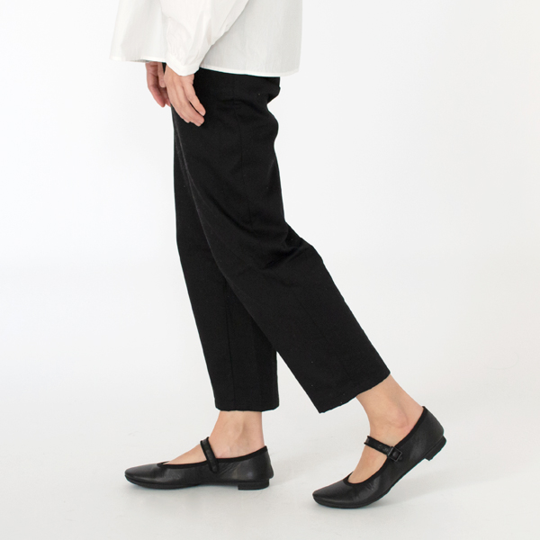 TRAVEL SHOES ストラップバレエシューズ レイン TR019 BLACK