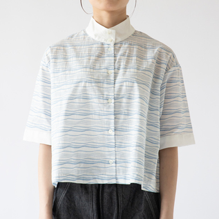 【 SETTO / セット 】OKKAKE SHIRT 白 綿100％ CALM SS OKKAKE シャツ／SETTO（セット）｜愛着を持ってずっと使いたい