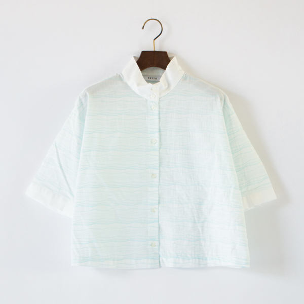 CALM SS OKKAKE シャツ(SAX) CALM SS OKKAKE シャツ(SAX)