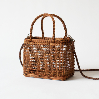 青森 宮本工芸★あけび かご 宮本工芸 あけびの籠 細目こだし編 6寸【完売】 - katakana