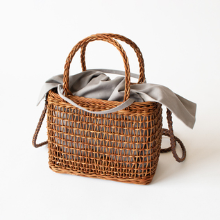 別注】あけびのかご 小出し編み／宮本工芸（みやもとこうげい）｜愛着