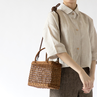 別注】あけびのかご 小出し編み／宮本工芸（みやもとこうげい）｜愛着