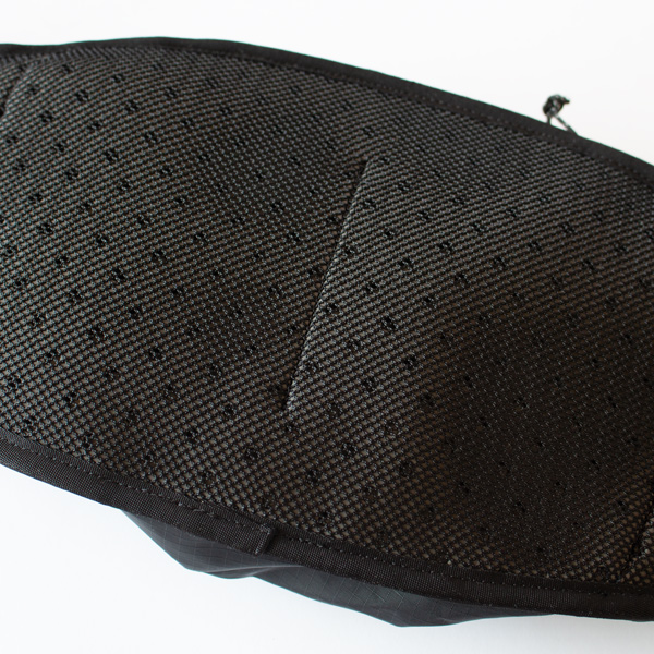 体にあたる部分はメッシュ素材に(Black)