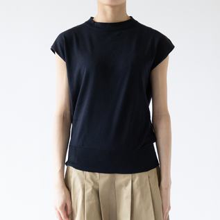 フレンチスリーブコットンニットプルオーバー S4415／JOHN