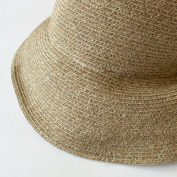 ペーパーブレードを使用した軽やかな帽子(Brown)
