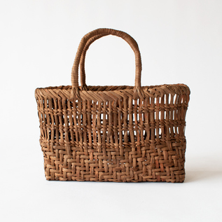 受発注】山ぶどうかごバッグかこべ編み インナーバッグ付き／宮本工芸