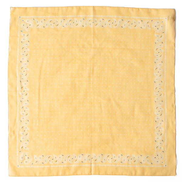 コットンリネンネッカチーフ(BANDANA CREAM)