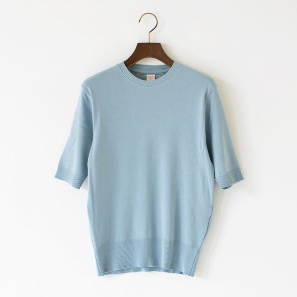 クルーネック5分袖ニットソー(LAZIO) クルーネック5分袖ニットソー(LAZIO)