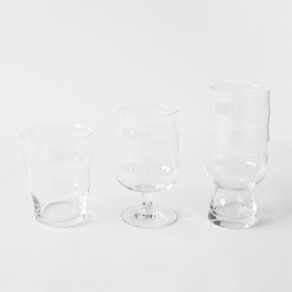 左より、PINT GLASS・UNIVERSAL GLASS・IPA GLASS