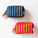ストライプニットポーチ SMALL
