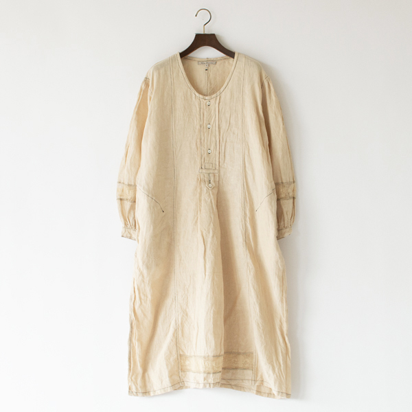 リネンレース ステッチドレス(ECRU BEIGE)