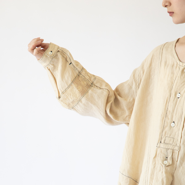繊細なコットンレース(ECRU BEIGE)