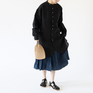 Vlas Blomme チュニックシャツ ブラック KL Heritage 60 チュニックシャツ | ITEM | Vlas blomme