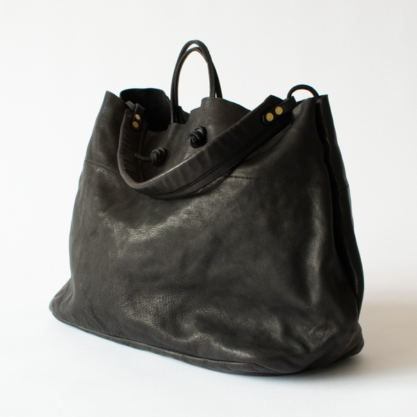 レザートートバッグ BIGI(CHARCOAL BLACK)