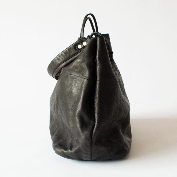 レザートートバッグ BIGI(CHARCOAL BLACK)
