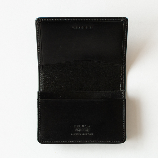 カードケース S0039 GUSSETED CARD CASE/BRIDLE(BLACK)