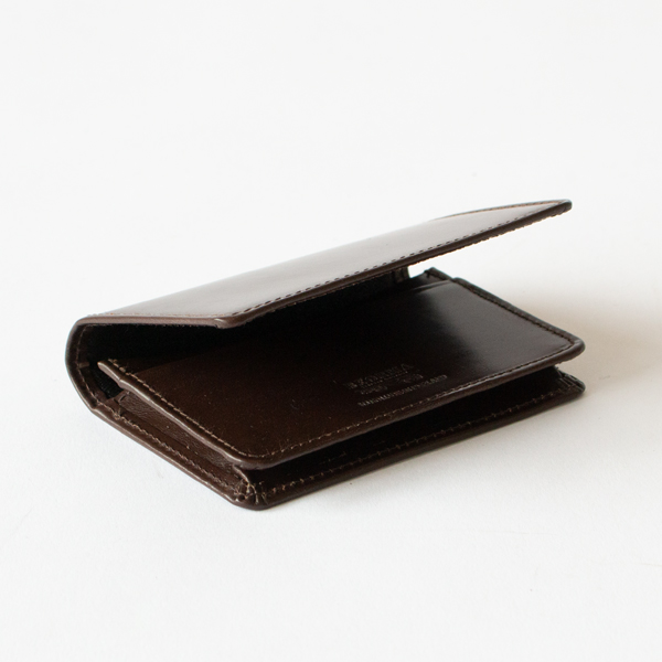 カードケース S0039 GUSSETED CARD CASE/BRIDLE(D.BROWN)