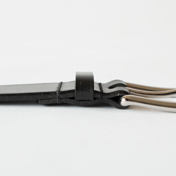 ベルト B0015 28mm UNLINED BELT/BRIDLE(BLACK)