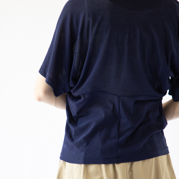 美しいドレープ(身長163cm・NAVY)