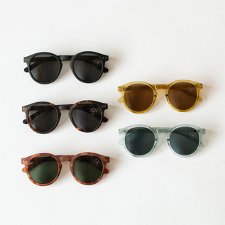 左の上からBLACK、TORTOISE、HAVANE。右の上からGOLDEN GREEN、FROZEN BLUE。