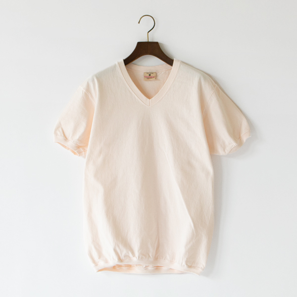 Vネック ショートスリーブTシャツ MILKY PINK