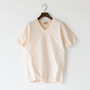 Vネック ショートスリーブTシャツ MILKY PINK