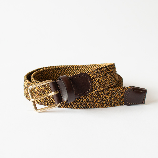 メッシュベルト(MELANGE MUSTARD)